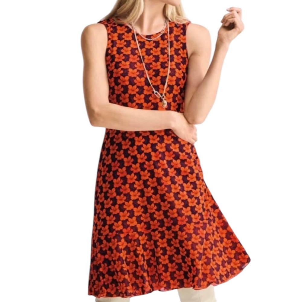 CAbi Reversible Sleeveless Mesh Playday Flip Dress in Dotted Bouquet #6370 M